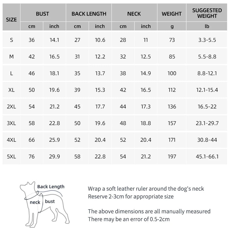Waterproof Winterized Warm Jacket For Dogs