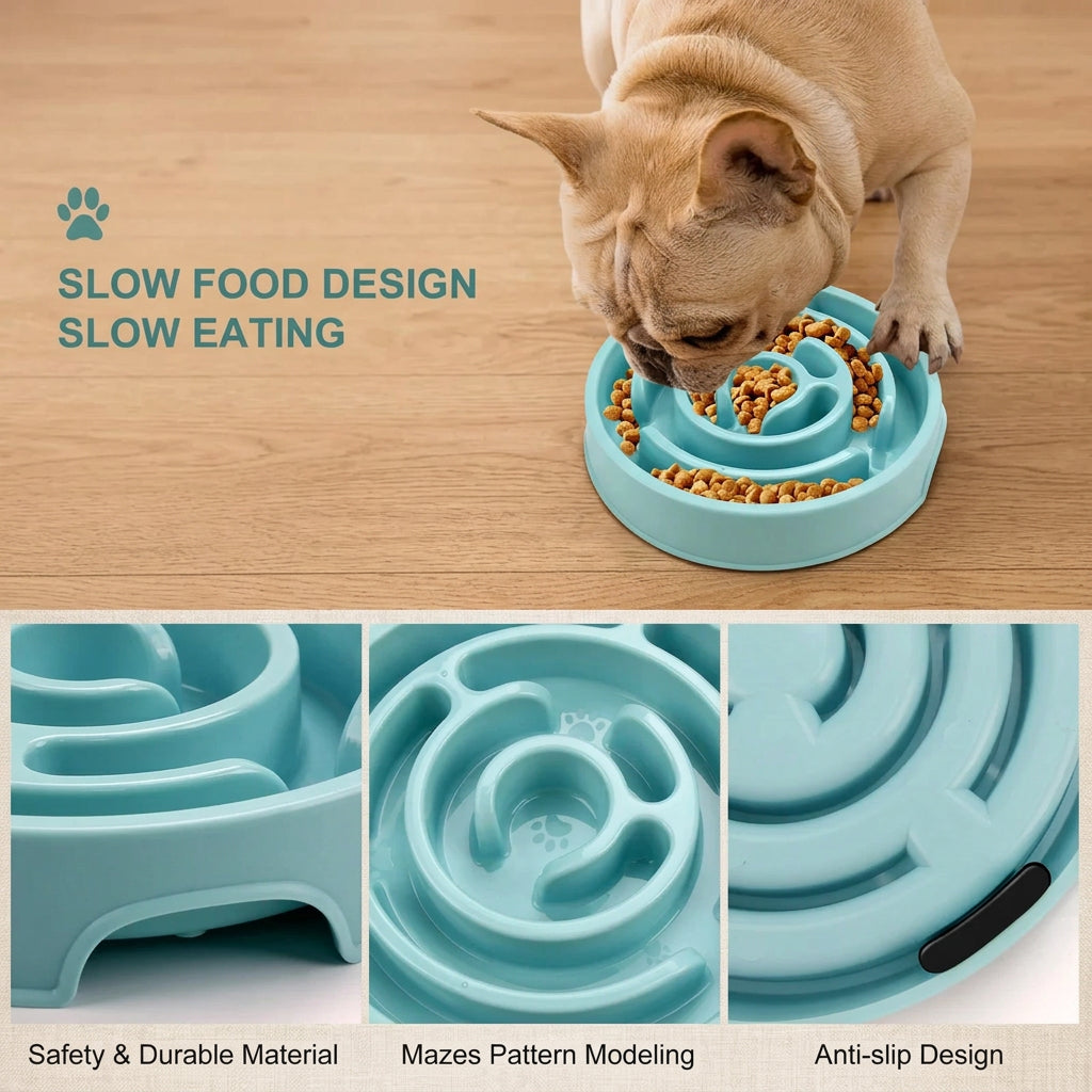 Slow Food Bowl - Non slip and Durable - Suitable all sizes